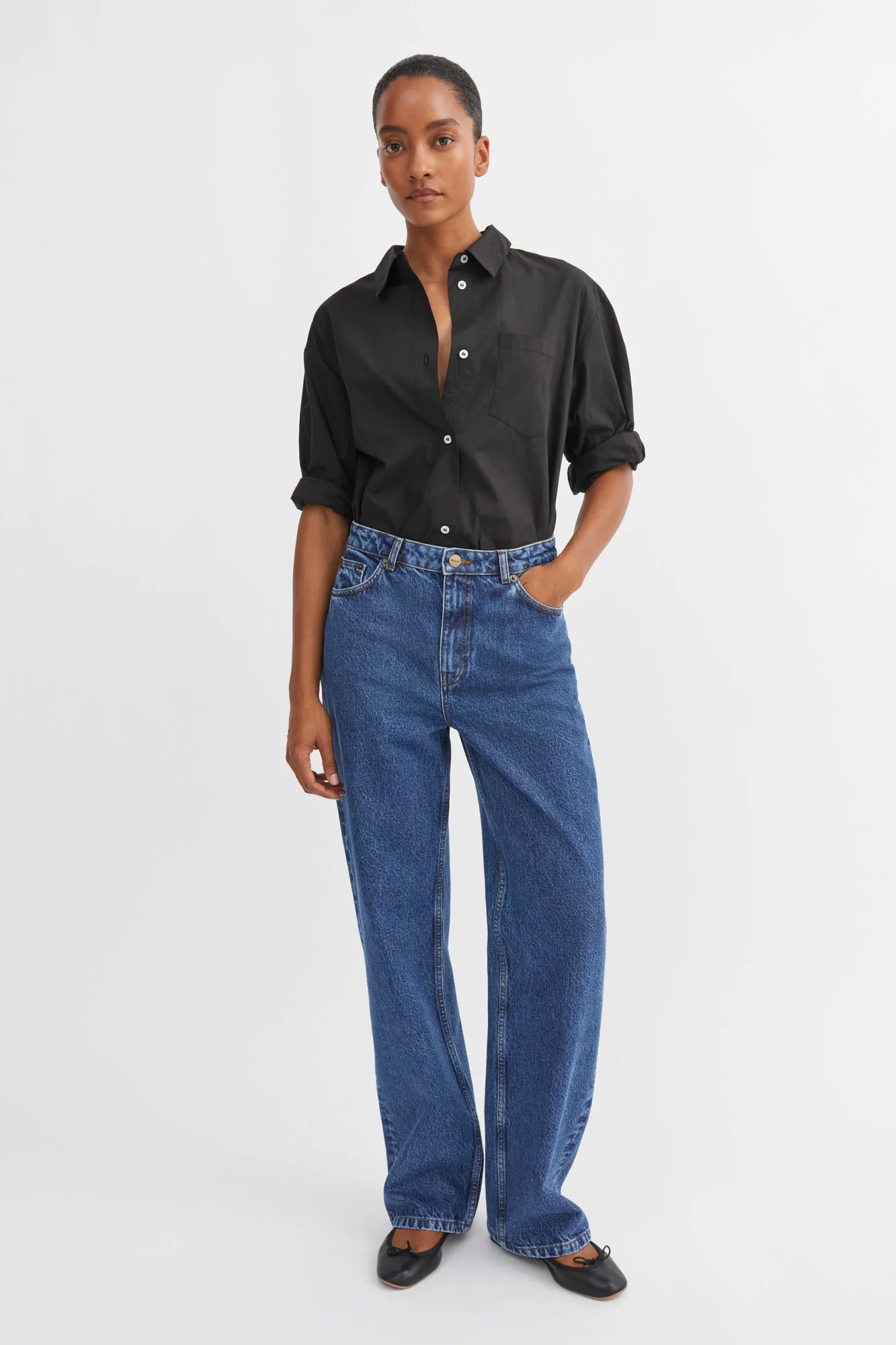 Maddy straight jeans, Mid Blue