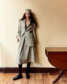 Bianca HW Below Knee Skirt, Check