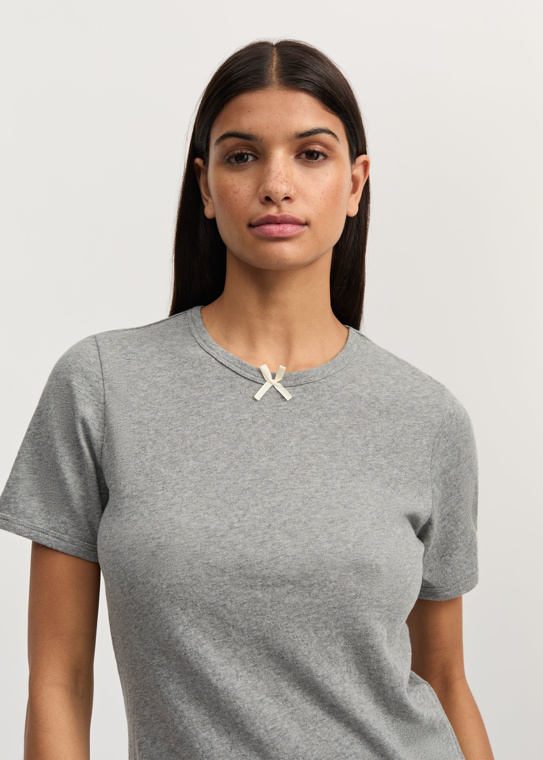 Messhu Tee Melange 3253, Grey Melange