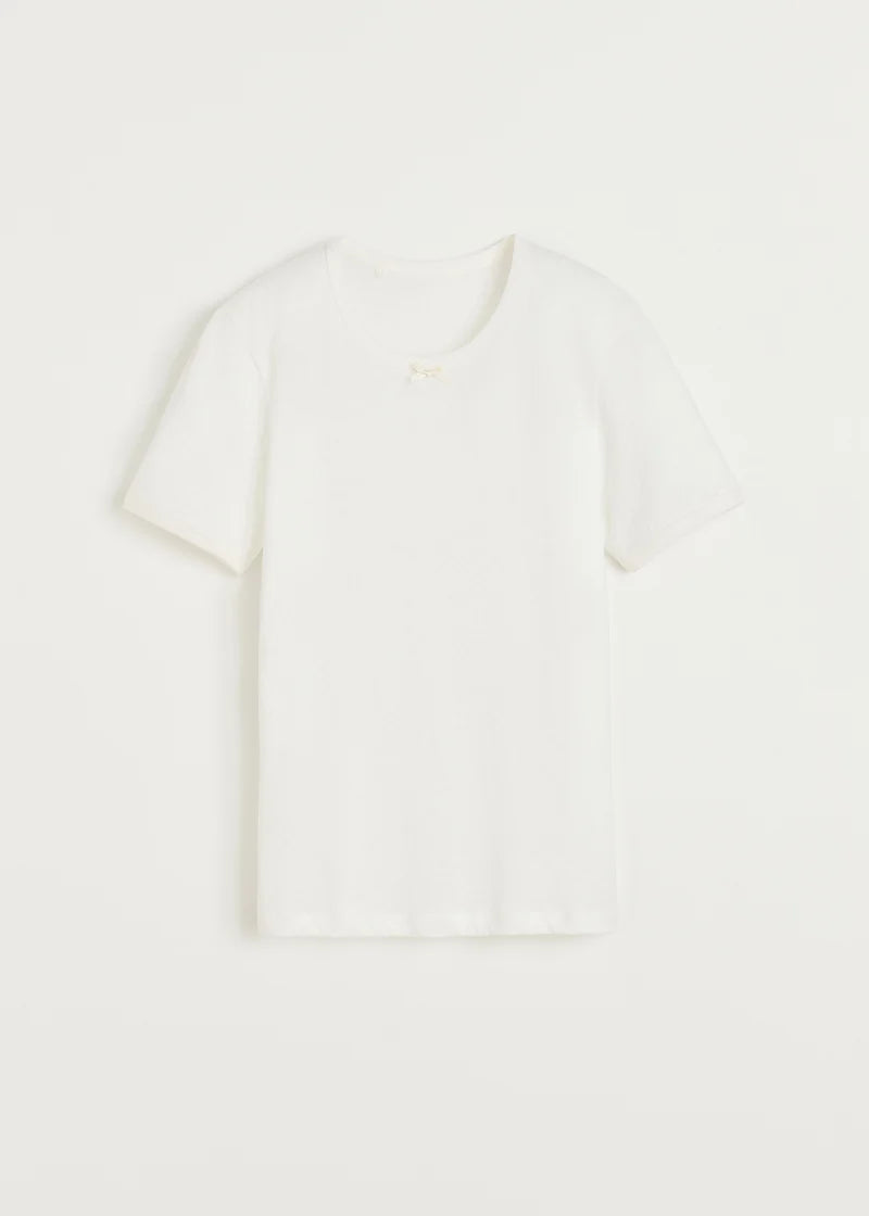 Messhu tee, Pure Ecru