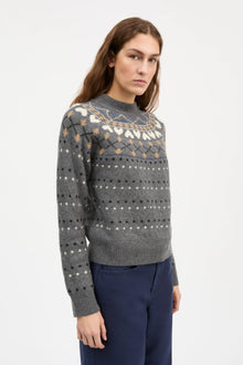 Misty Jumper, Grey jacquard