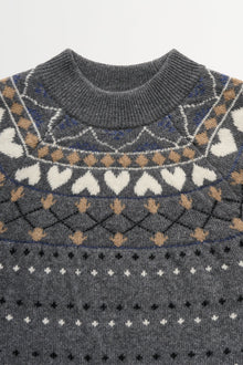 Misty Jumper, Grey jacquard