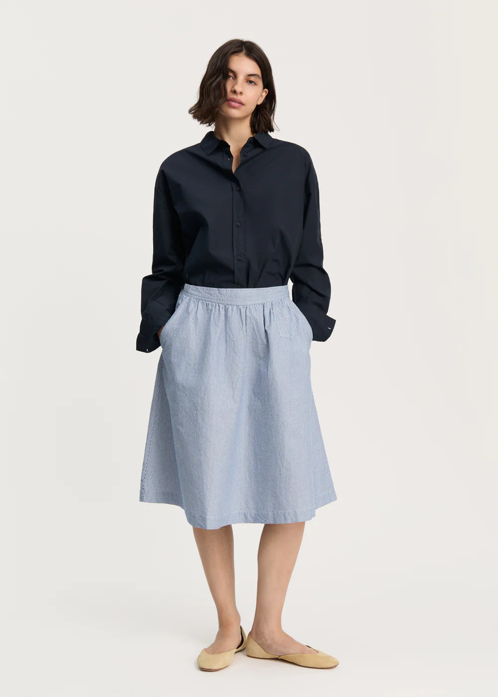 Neela Skirt Striped, Mix Blue Boy