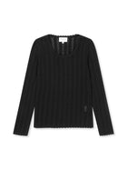Nellie LS Blouse, Black
