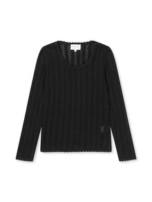 Nellie LS Blouse, Black