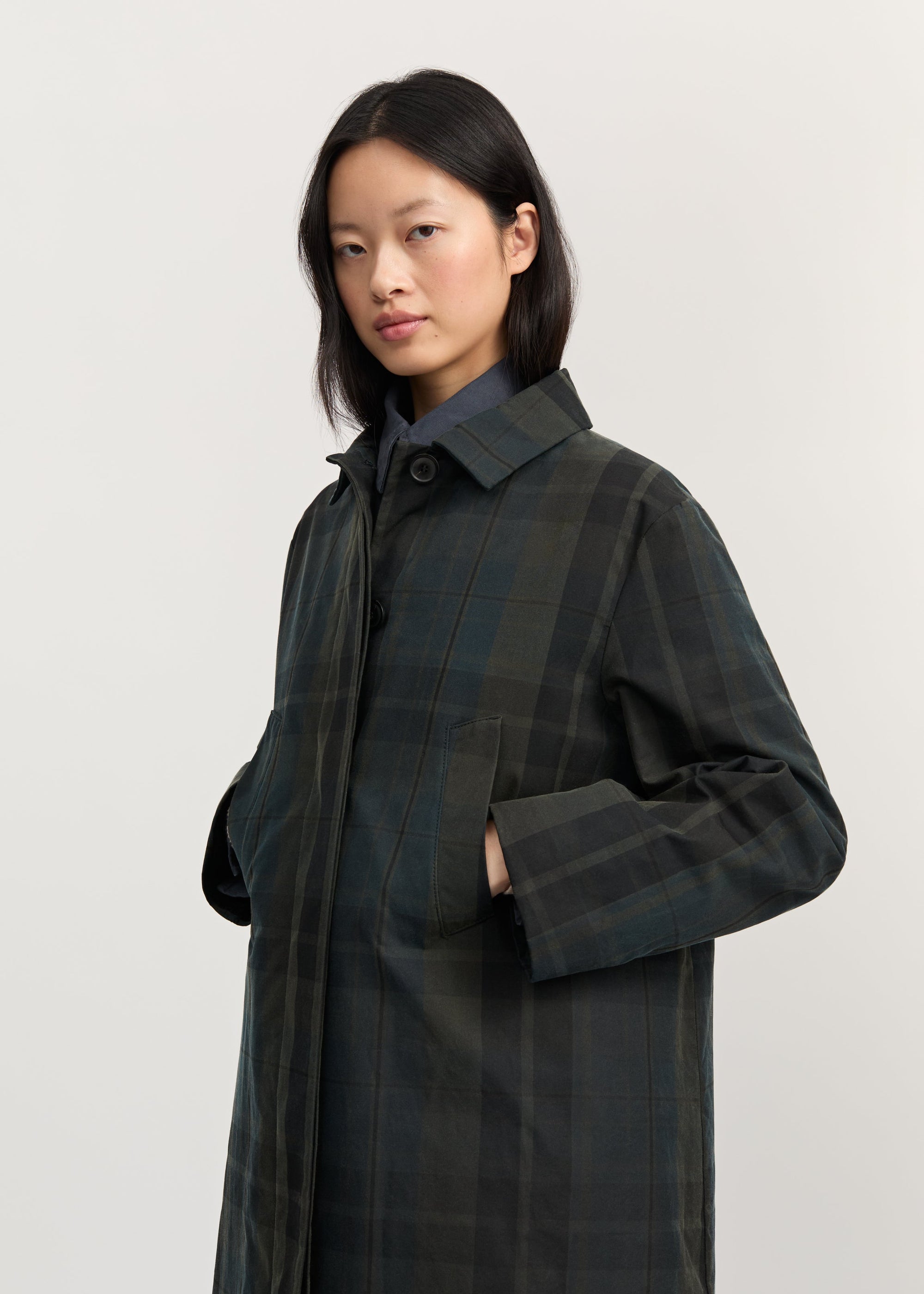 Noor Coat Check Foxleigh