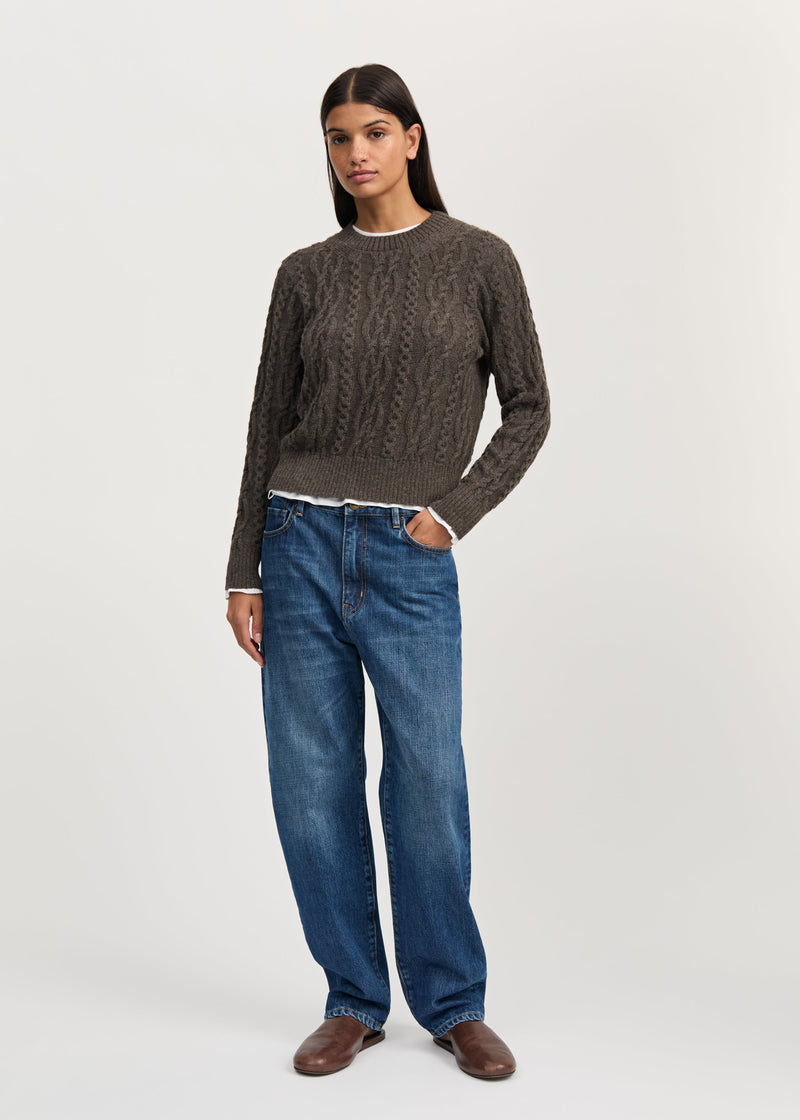 Orenda sweater lamauld Pure Smokey Brown