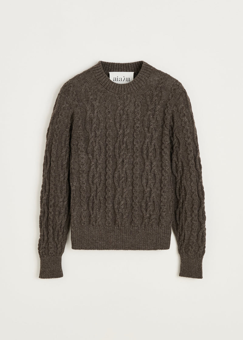 Orenda sweater lamauld Pure Smokey Brown