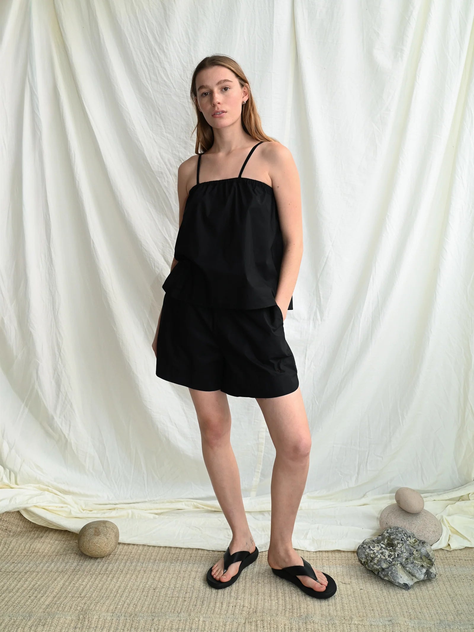 Claire Black Shorts