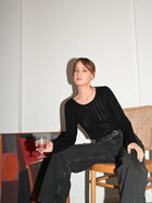 Nellie LS Blouse, Black