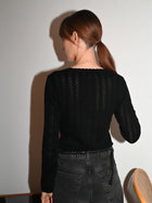 Nellie LS Blouse, Black