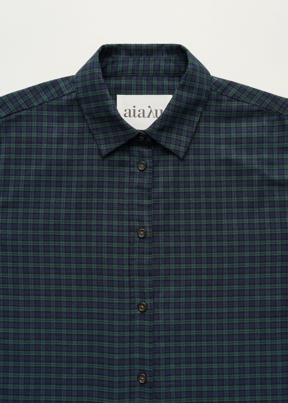Penny Shirt Check i Evergreen – krave