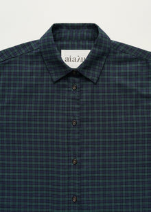 Penny Shirt Check i Evergreen – krave