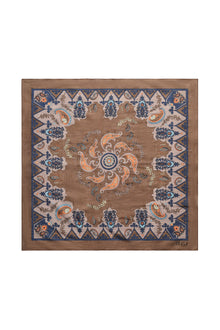 Pippa Scarf, Brown Paisley Print