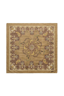 Pippa Scarf,  Khaki Paisley Print