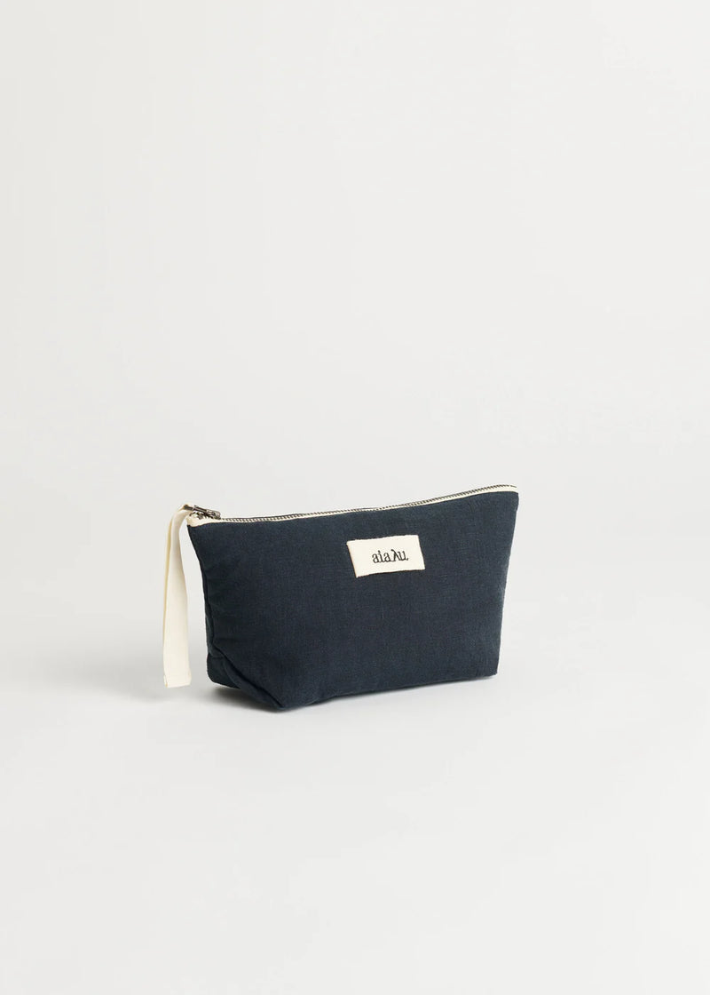 Pouch Linen Mini, Navy