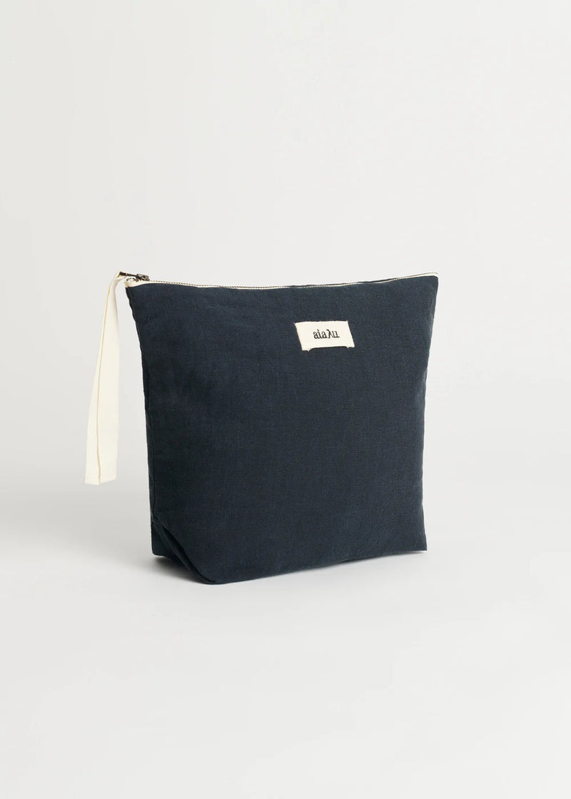 Pouch Linen, Navy