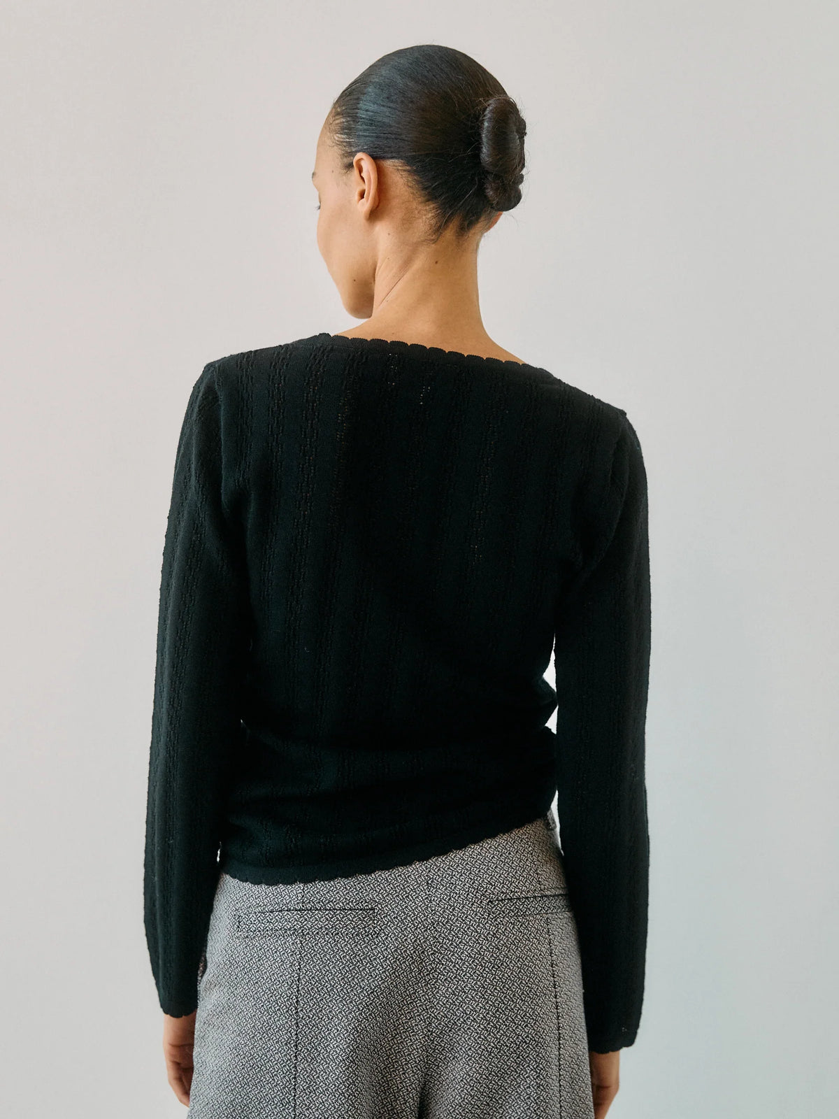 Nellie LS Blouse, Black
