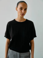 Anna Merino ss tee, Espresso
