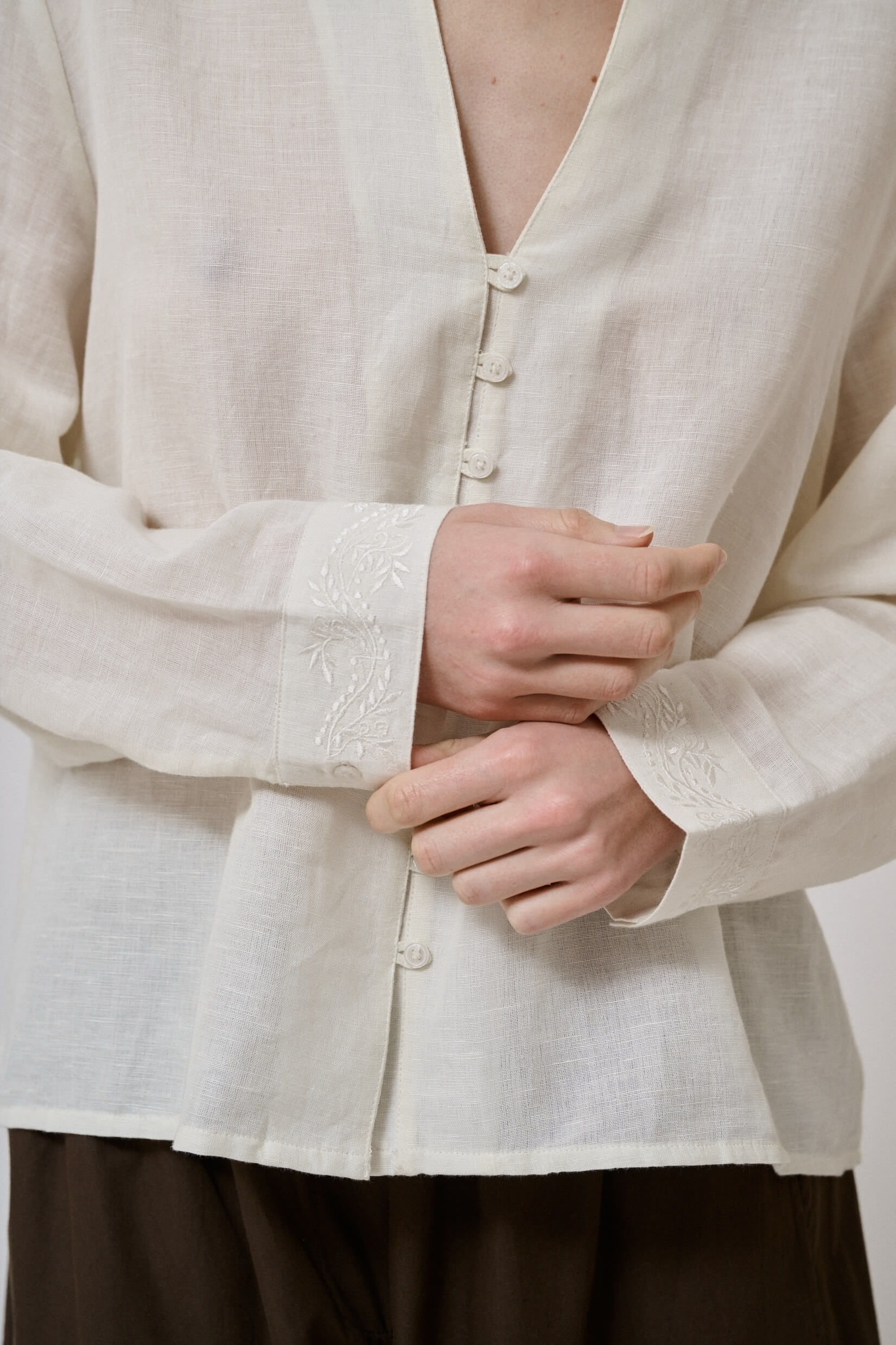 Ridge ls shirt, White Sand