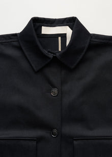 Ritu Jacket Twill, Black Navy