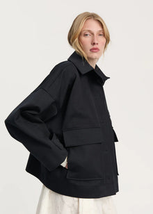 Ritu Jacket Twill, Black Navy