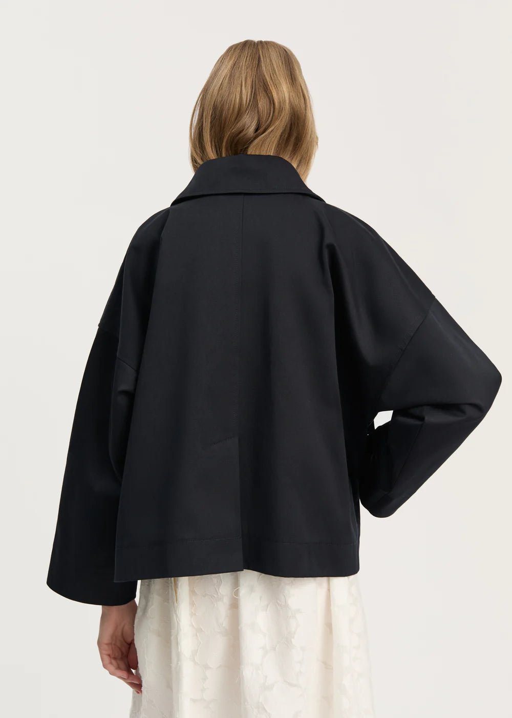 Ritu Jacket Twill, Black Navy