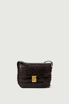 Bellisima Mini Bag, Marron Foncé Croc (Brun Croc)