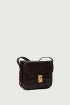 Bellisima Mini Bag, Marron Foncé Croc (Brun Croc)