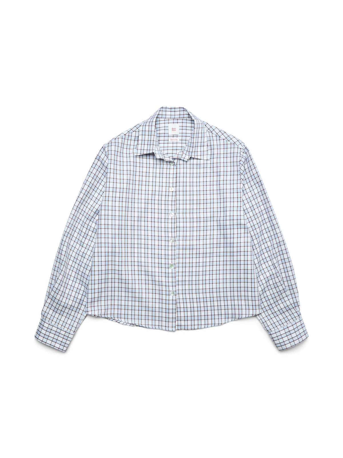Signe Shirt, White/Brown Check
