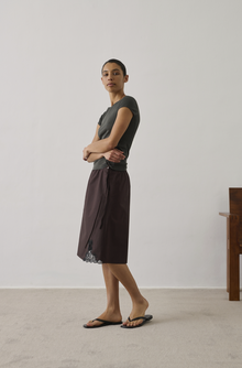 Houna skirt, Marron Fonce