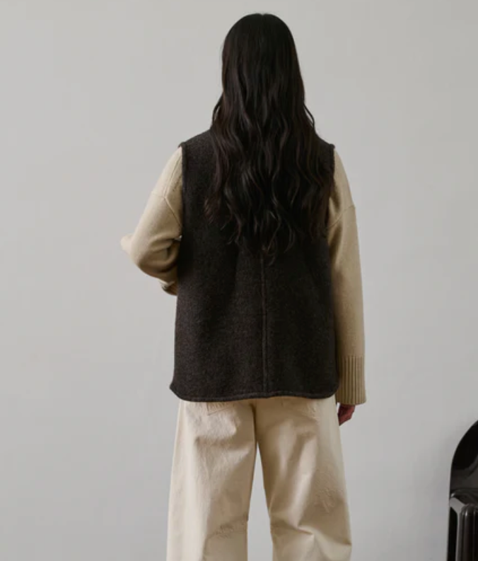 Chicago Vest, mottled brown