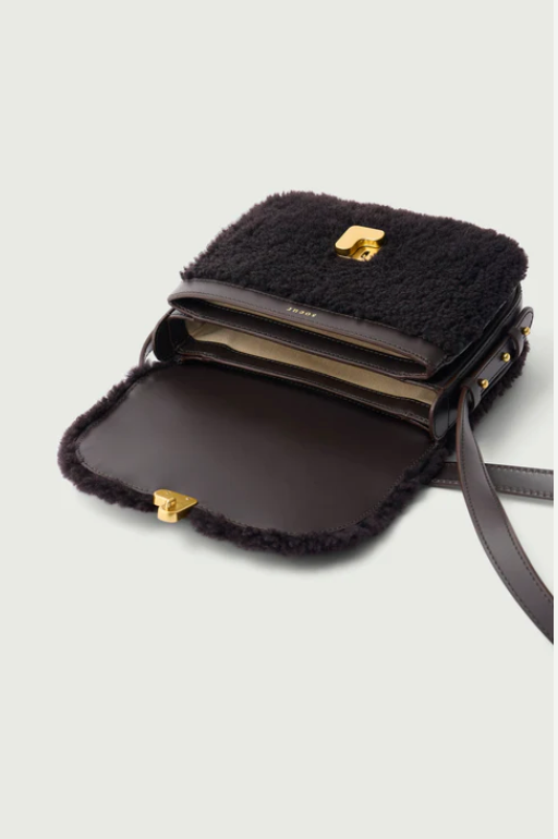 Bellisima Mini Bag, Dark Brown (sherling)