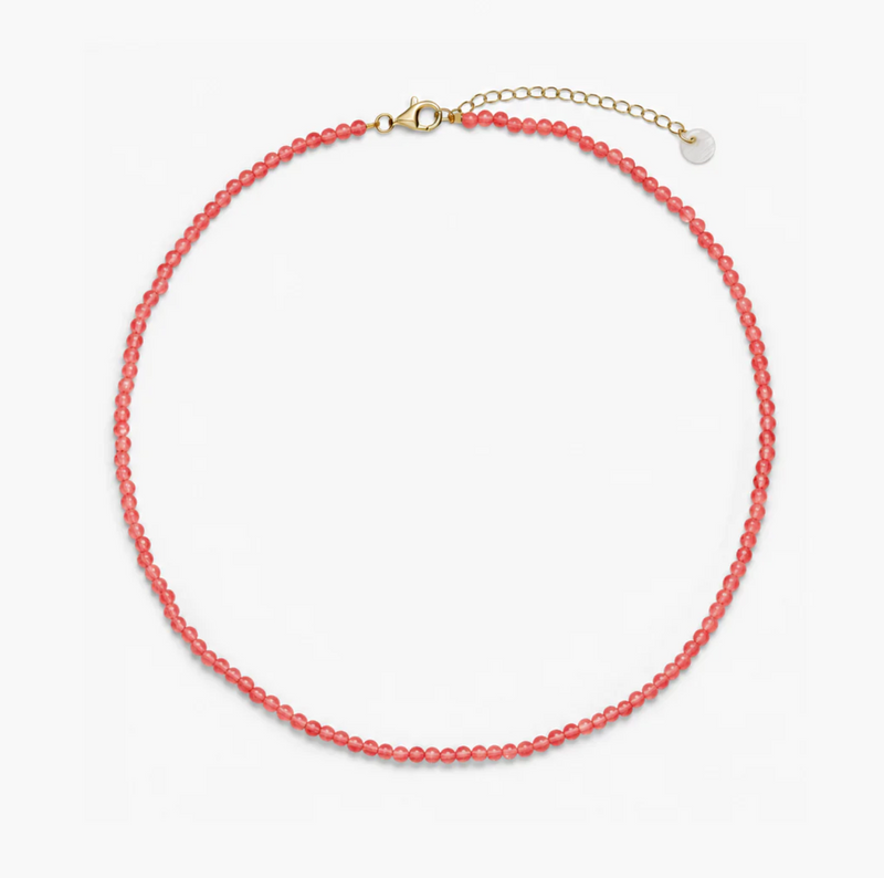 Redstone Quartz Luna Halskæde