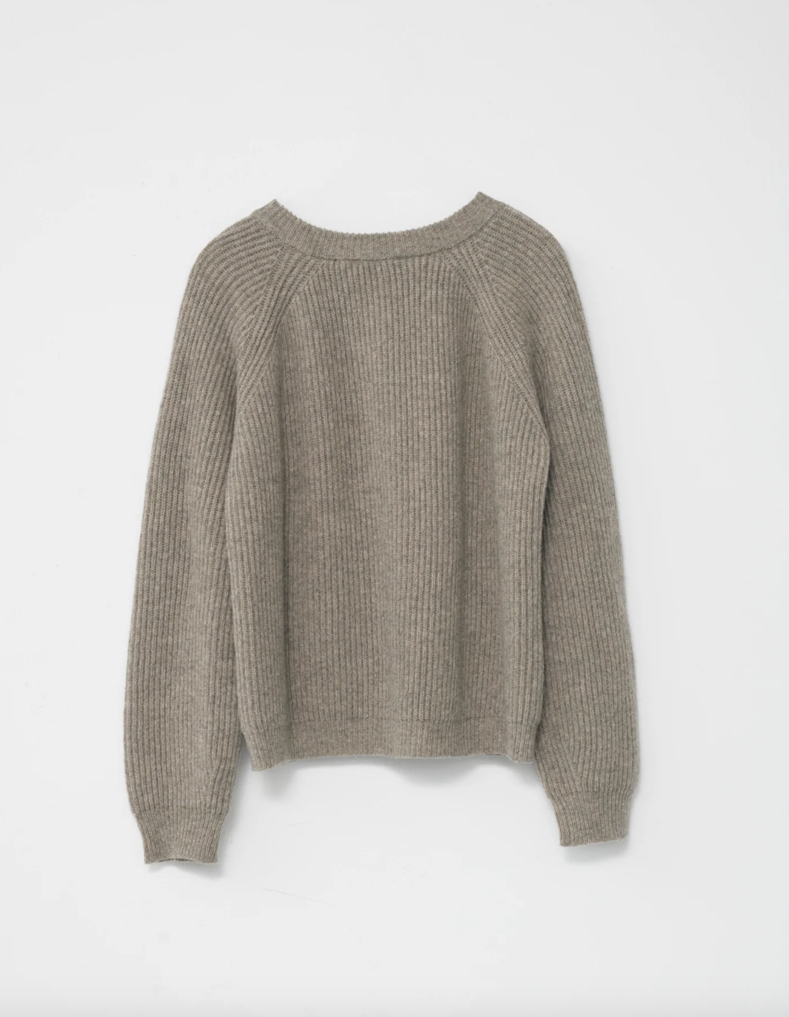 Shetland Wool Cardigan, Nature