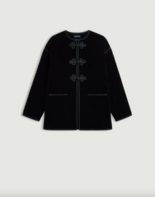 Lutetia Velvet Jacket, Black