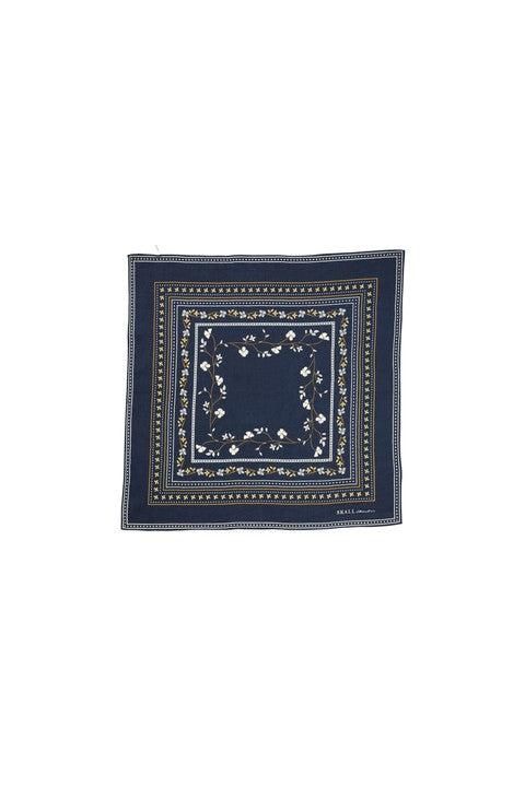 Skall floral scarf, Navy