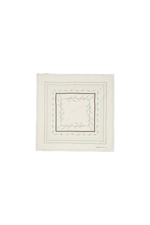 Skall floral scarf, Off White