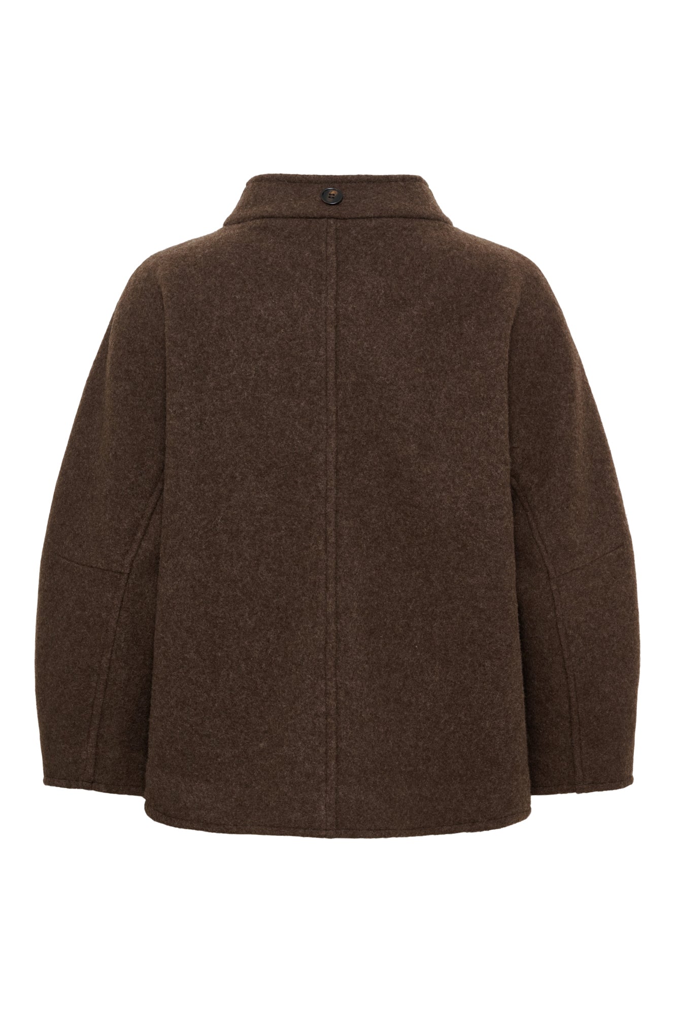 Thyme short wool coat, Brown