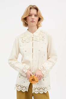 Tallulah shirt, Antique White