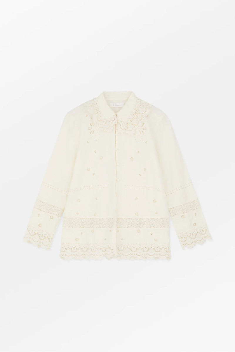 Tallulah shirt, Antique White