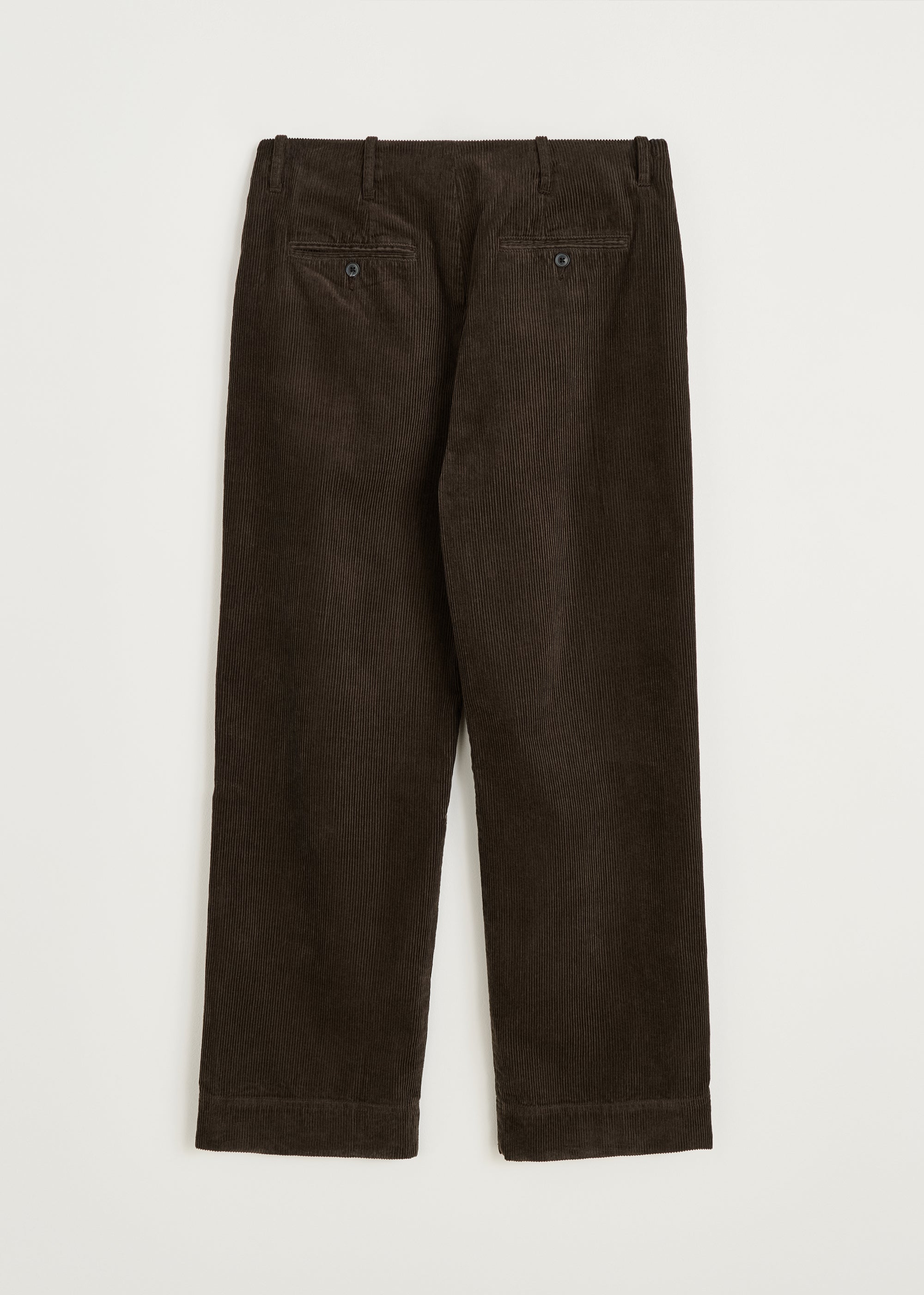 Toto Pant Corduroy Smokey Brown detalje