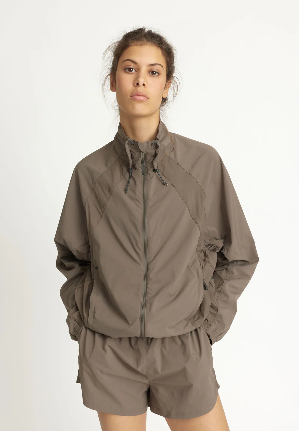 Track Jacket Oversized Kia, Almost Black
