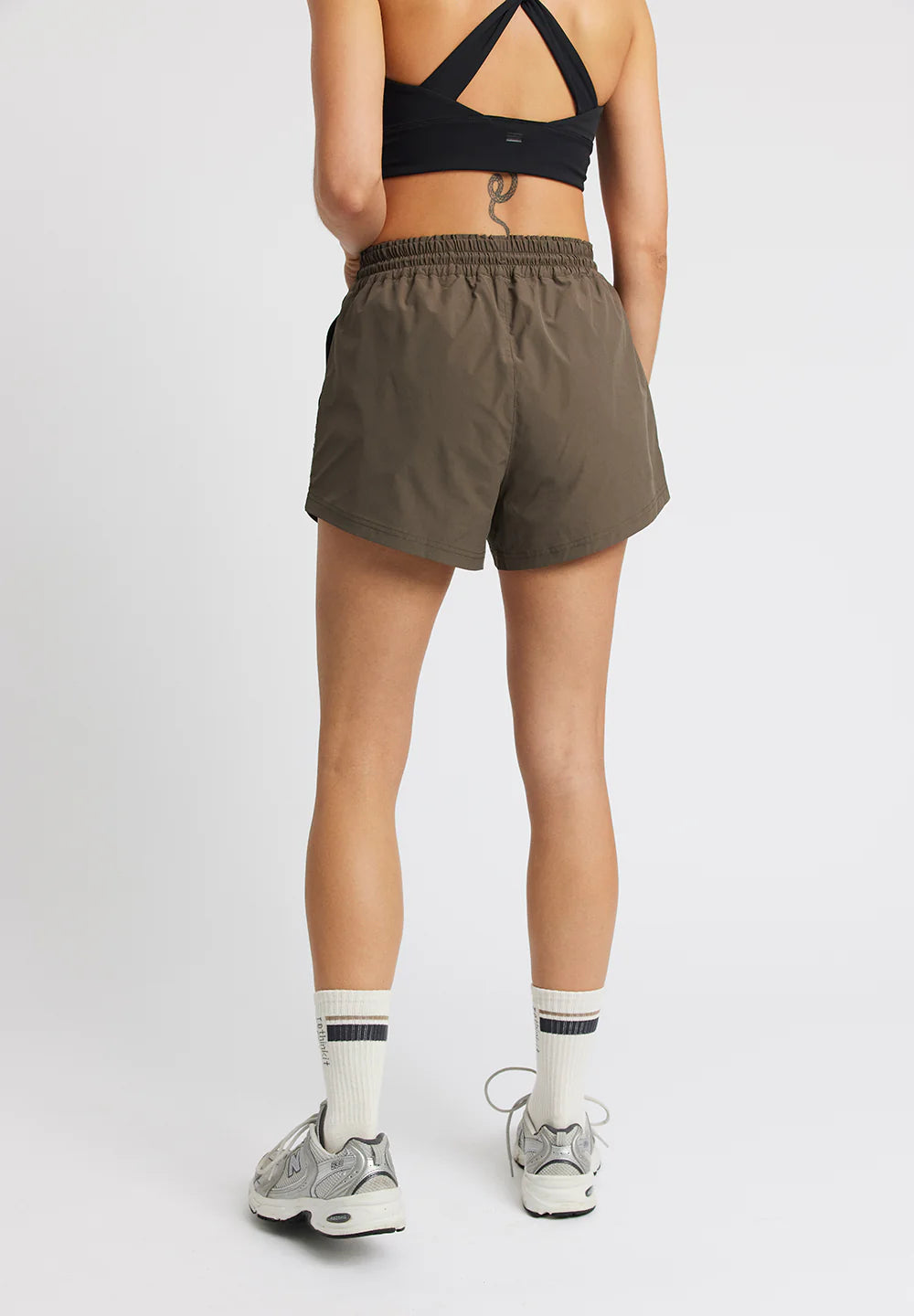 Track Shorts Petra, Dark Brown