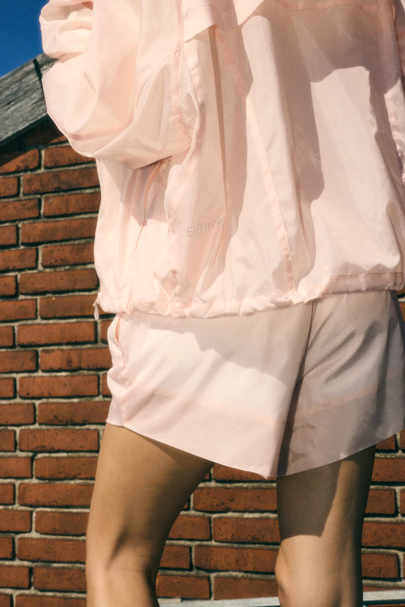 Track Shorts Tube See Trough, Transparent peach