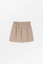 Vetiver shorts, Brown/Ecru stripe