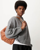 Spero sweater i Mid Grey – detalje