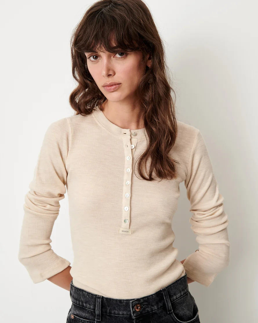 Rafter LS Tee, Almond
