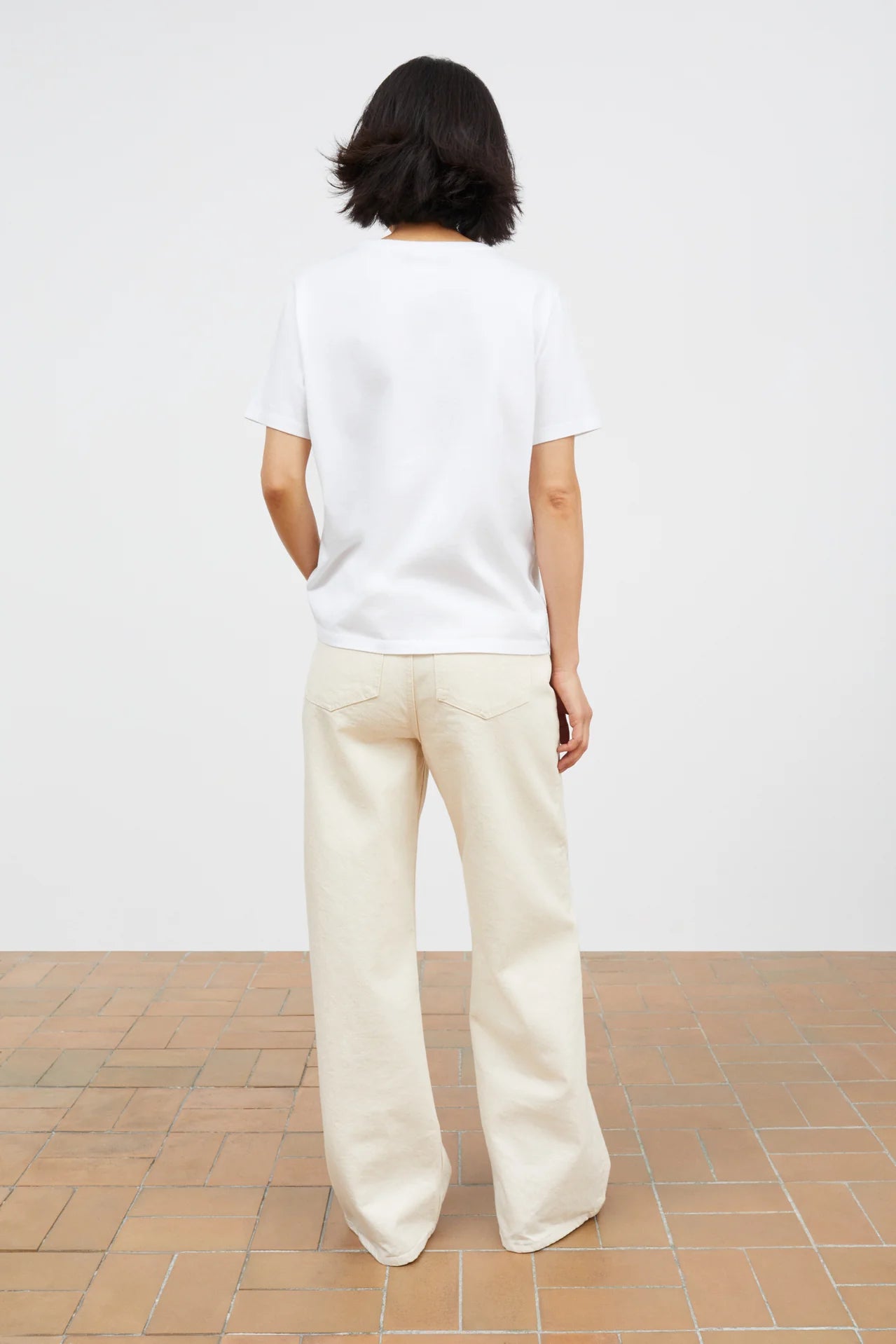 Willow Wide Jeans, Ecru