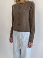 Women's O-Cardigan, Truffle